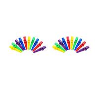 Jnchdghwa Instrumentos Musicales de Plástico Kazoos con Diafragmas de Flauta para Obsequios, Premios Y Favores de Fiesta 5 Colores (20 Piezas)