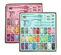 Jnchdghwa Juego de 270 Botones de Plástico/Metal T5 de Colores, 2 Cajas, con 3 Tipos de Alicates de Repuesto y Botones Multifunción para Manualidades.