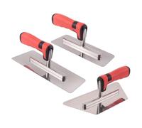 Jnchdghwa Juego de 3 Llanas de Yeso Veneciano de Acero Inoxidable, Herramientas Manuales de Acabado para Pintar y Enlucir, para Reparaciones y Aplicación de Paneles de Yeso.