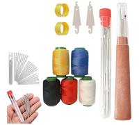 Jnchdghwa Juego de Agujas de Acero Big Eye de 36 Piezas, Kit de Herramientas de Costura, Agujas de Coser y Acolchar Hechas A Mano para Proyectos de Bricolaje.