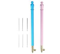 Jnchdghwa Juego de Agujas de Crochet para Bordar con de Acero Inoxidable, Agarre Ergonómico, 6 Tamaños para Manualidades.