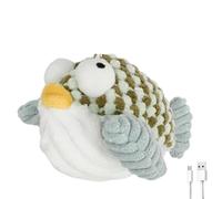 Jnchdghwa Juguete para Gatos con Forma de Pájaro Que Aletea y Canta, con Activación Táctil, Incluye Hierba Gatera y Diseño de Globo para Gatos y Gatitos de Interior.
