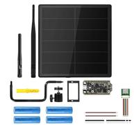 Jnchdghwa Kit de Nodo LoRa 5W Solar Dev-Board con WiFi LoRa 32 V4 y Módulo GPS Soporte Meshtastic 915MHz