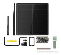 Jnchdghwa Kit de Nodo Solar LoRa de 5 W con Placa de Desarrollo Compatible con Meshtastic con Antena WiFi LoRa 32 V4 y LoRa 2.4G y Módulo GPS.