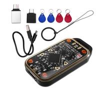 Jnchdghwa Lector Emulador de Tarjetas Inteligentes RFID Chameleon Ultra V3.0 + 4XUID de 125 Khz y 13,56 MHz con Chip de Identificación y Copiadora de Etiquetas NFC.