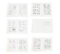 Jnchdghwa Libro de Puntadas de Bordado de 6 Páginas, Libros de Puntadas DIY, Libros de Costura de Bordado, Kit de Costura de Bordado para Principiantes.