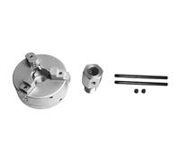 Jnchdghwa Mini Mandril de Mordazas para Torno, Amoladora de Banco, Taladro Eléctrico, Mandril de Torneado Autocentrante de Aleación de Aluminio para Carpintería.