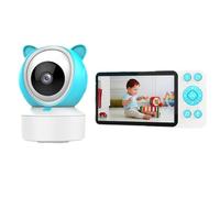 Jnchdghwa Monitor de con Pantalla IPS HD de 5 Pulgadas, Control Remoto Tuya, Intercomunicador Bidireccional, Cámara de Vigilancia Interior para Bebés.