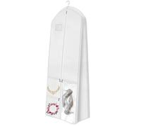 Jnchdghwa para Vestido de Novia de 72" con Fuelle de 10" para Vestidos Largos, para Vestido de Mujer con 4 Bolsillos.
