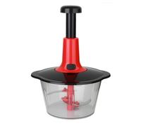 Jnchdghwa Procesador de Alimentos Manual Multifuncional con Protector de Cuchillas, Ergonómico de Fácil Limpieza, Ideal para Verduras, y Carne