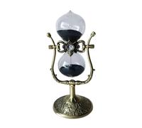 Jnchdghwa Reloj de Grande con Temporizador de 60 Minutos, Giratorio y en Relieve, para Decoración del Hogar, Vintage de Metal, Negra.