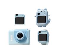 Jnchdghwa Reloj Infantil con Pantalla Táctil Multi HD de 48 MP, Juegos de Fotos, Correa para el Cuello, Juguete Educativo.