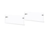 Jnchdghwa Revistero de Acrílico, Paquete de 2, Estante ColGante para Revistas, Expositor de Folletos Flotante de Pared para Sala de Espera.