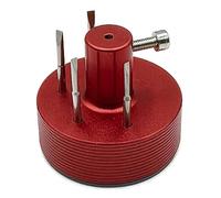 Jnchdghwa Soporte Organizador Universal para Puntas de Destornillador de para Accesorios de Herramientas de Reparación de Relojes para Técnicos Relojeros, Color Rojo