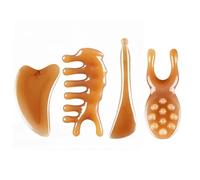 Jnchdghwa Tablero de Masaje Guasha de Resina para Raspar la Piel, Placa de Masaje para la Cara, Ojos, SPA, Cuello, Espalda, Cuerpo, Piernas, Manos, Promueve la Circulación Sanguínea.