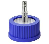 Jnchdghwa Tapa de Seguridad para Botella de Acero Inoxidable 304 GL45 de 1 Puerto para Llenado de Líquidos de Laboratorio en Fase Móvil, Diámetro de 8-10 Mm, Tamaño Grande, Solo Tapa Grande - 1 Puerto