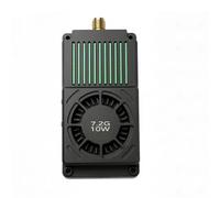 Jnchdghwa Transmisor de Vídeo y Audio FPV de 7,2 G y 10 W, 64 Canales, Alta Potencia, DC7-36V NTSC/PAL, Carcasa CNC para Drones RC FPV
