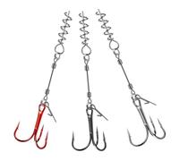 Jnchdghwa Triples de Pesca para Montajes de Tornillo Twistlock Grandes para Aplicaciones de Señuelos Blandos.