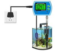 Jnchdghwa y TDS 2 en 1, Monitor de Calidad del Agua, Analizador de Acidez en LíNea, Probador para Acuarios, Enchufe de la UE. EU Plug