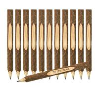 JNEYVIC 12 Unidades Lápices de Madera 17 cm con Aspecto Natural de Rama - Puntas Pre-afiladas, Listos para Usar - Ideal para Escritura, Dibujo, Escuela, Oficina, Regalo Creativo y Personalizable