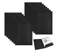 JNEYVIC 15 Pcs Subcarpetas Cartulina a4 Carpeta Papel Kraft con Ranuras para Tarjetas Clasificador Documentos Carton Carpeta Archivadora a4 Sin Anillas Carpeta Archivadora Negro para Documentos A4