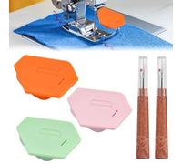 JNEYVIC 3 PCS Guía de Costura Magnética para Máquina de Coser, Imanes Guia de Costura con Removedor de Hilo, Guía de Costura Magnética Multifuncional con Escala, Accesorios para Máquina de Coser