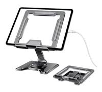 JNEYVIC Soporte Tablet Mesa 360 °Ajustable Soporte iPad Movil Soporte Ebook Tablet Stand Holder Soporte de Sobremesa Antideslizante Portatil para Smartphones, Tablets y E-Readers de 4.7”a 13”