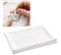 JNEYVIC Tela Aida de 14 quilates para bordar, punto de cruz, 150 x 100 cm, tela Aida para bordar, color blanco, punto de cruz, tela grande, bordado, tela de costura, manualidades, costura