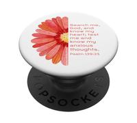 JNF, Anti Ansiedad, Dios es Bueno, Cristiano, Salmo 139:23 PopSockets PopGrip Adhesivo
