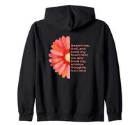 JNF, Anti Ansiedad, Dios es Bueno, Cristiano, Salmo 139:23 Sudadera con Capucha