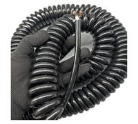 JNHGSHUAISDF Cable telefónico Cable Flexible de Resorte en Espiral, Cable de Alambre súper Suave de 2 núcleos, Cable de alimentación telescópico elástico Cuadrado de 2,5 mm.(Stretch 6 Meter)