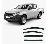 JNHGSHUAISDF Deflectores de Viento para automóviles Car Wind Deflectors for Dodge RAM1200 MK5 2016-2019, Deflector Shield Side Window Sun Rain Guards Window Visor Rain Guards Stick-on Fitment