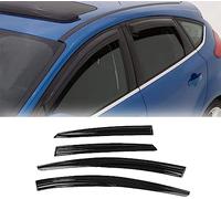 JNHGSHUAISDF Deflectores de Viento para automóviles Car Wind Deflectors for Ford Focus 2012-2018, Deflector Shield Side Window Sun Rain Guards Window Visor Rain Guards Stick-on Fitment