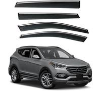 JNHGSHUAISDF Deflectores de Viento para automóviles Car Wind Deflectors for Hyundai Santa Fe Ix45 2013-2018, Deflector Shield Side Window Sun Rain Guards Window Visor Rain Guards Stick-on Fitment
