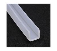 JNHGSHUAISDF Moldura de borde de canal en U, unión de alfombras, moldura de borde de canal de silicona en forma de U, sello de goma transparente, utilizado en sala de estar, longitud 5 metros