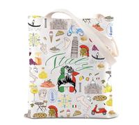 JNIAP Bolsa de mano de Italia, regalo con temática italiana, recuerdos italianos, bolsa de compras, bolsa de viaje para amantes de Italia, regalo de viaje, italia, 28 Inches