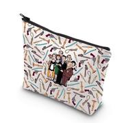 JNIAP Bolsa de maquillaje de la película Clue Movie Gifts Clue Weapon Gift White & Peacock & Scarlet & Green & Mustard Zipper Bag, vestido verde mb, Ajuste