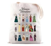 JNIAP Feminism Literary Gift Women of Literature Tote Bag Book Lover Gift For Women, Bolso de mano Women of Lit