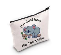 JNIAP Funny Koala Gift I'm Just Here For The Koalas - Bolsa de cosméticos de Australia Zoo Gift, Para la bolsa de koalas
