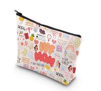 JNIAP IVF - Bolsa de maquillaje para mamá, regalo de día de transferencia de FIV, regalo de concienciación sobre la infertilidad, bolsa de maquillaje de piña FIV, IVF MOM MB, Ajuste:
