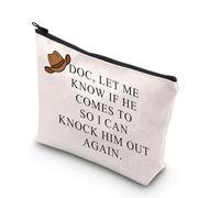 JNIAP Matt Dillon - Bolsa de maquillaje de la serie de televisión occidental, regalos Matt Dillon, bolsa con cremallera, Let Me Know mb, Ajuste: