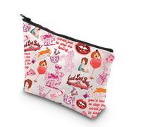 JNIAP Midwest - Bolsa de maquillaje de princesa rosa, regalos para fanáticos de cantantes, regalos de princesas del Medio Oeste, bolsa con cremallera, You d mb, Ajuste: