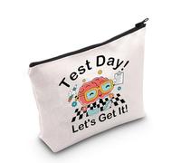 JNIAP Regalo para profesor para el día de la prueba del estado Let's Get It, bolsa de cosméticos, regalo para consejeros, Bolsa Let's Get It