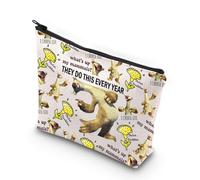 JNIAP Sid The Sloth - Bolsa de maquillaje The Sloth Lover Gifts They Do This Every Year Gifts Sid The Sloth Merch, they do mb, Ajuste