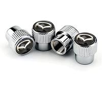 JNIGEL 4 Piezas Tapones Coche VáLvula de NeumáTico para Mazda Mazda 6 CX-4, Tapones Rueda Coche, Tapones Valvula Coche, Tapones Válvula Aluminio Antipolvo Rueda Coche,A