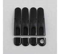 JNIGEL Cubierta para Manillas Puertas Exterior para Seat Ibiza 6L 2003-2009, Funda de Manija para Puerta de Coche, Manillas de Puertas Estuche Protector Sticker,B Carbon Fiber