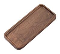JNJOOD 1 unids pequeña bandeja rectangular de madera maciza bandeja de baño bandeja de comedor bandeja de té bandeja de café