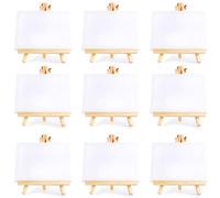 JNJOOD 10 juegos de artistas mini lienzo set pintura Craft DIY dibujo mesa caballete