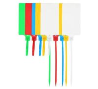 JNJOOD 100 piezas de colores mixtos sellos de plástico etiquetas de envío etiquetas para carteles con sellos de seguridad