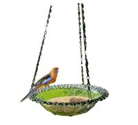 JNJOOD 2 Piezas Comedero para Pájaros Colgante para Exteriores Decoración de Jardín Bandeja Baño para Pájaros Bebedero de Agua Alimentador para Mascotas para Suministros para Mascotas,B